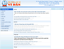 Tablet Screenshot of luatvidan.vn